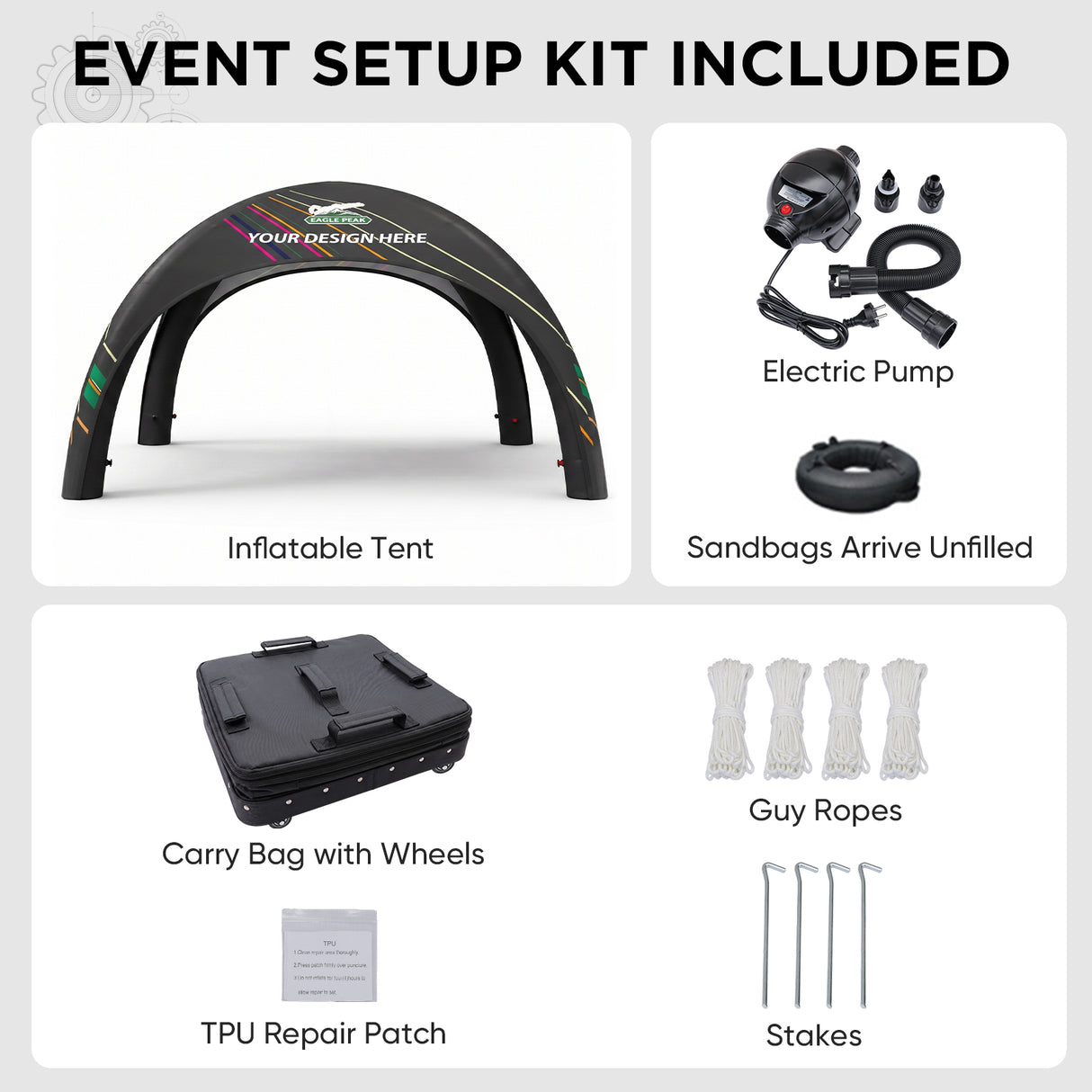 Custom Inflatable Event Tent with Logo, Spider Tent