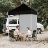 EAGLE PEAK Straight Leg Outdoor Portable Canopy Tent with One Removable Sunwall 5x5 ft, Carry Bag Included
