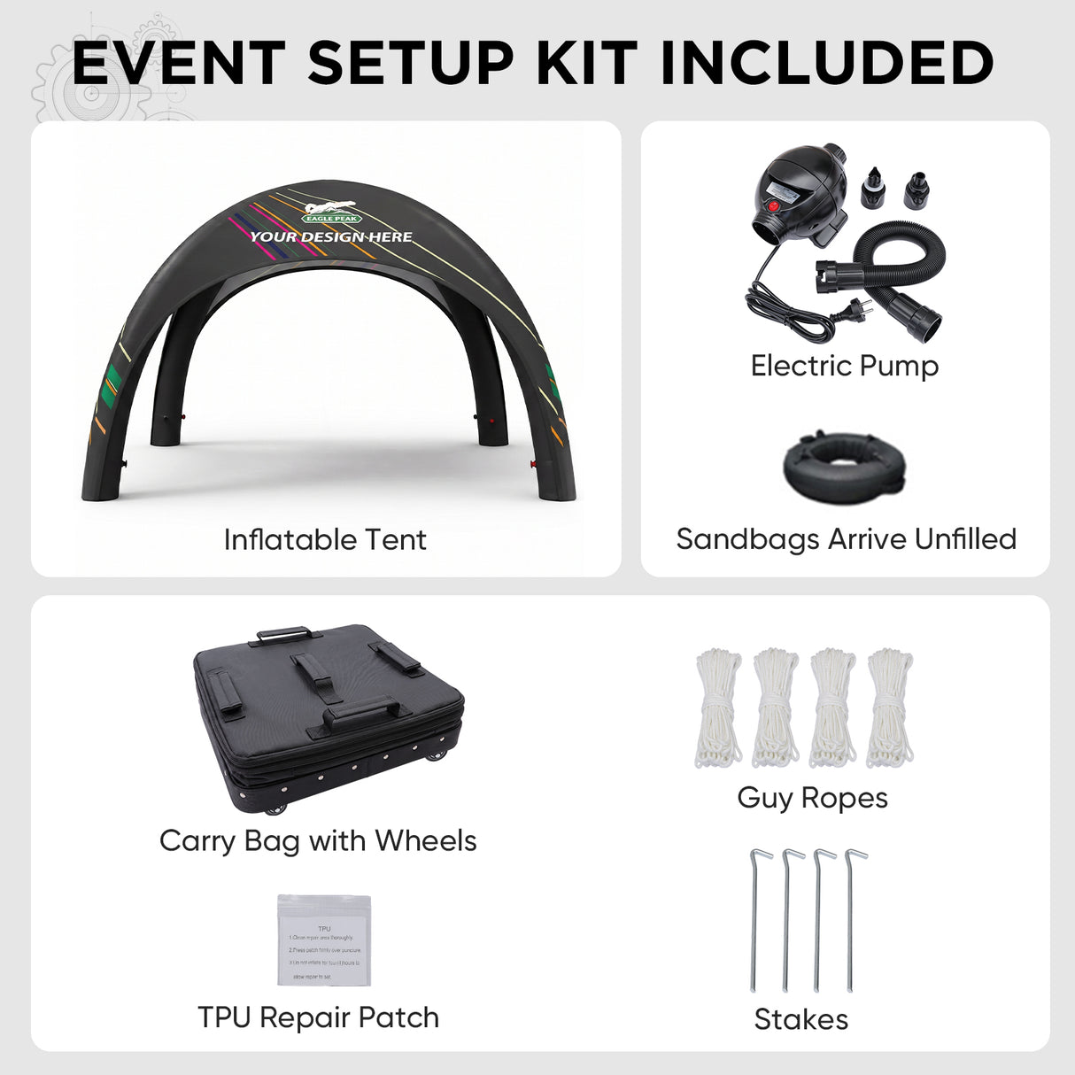 Custom Inflatable Event Tent with Logo, Spider Tent