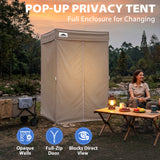 4x4 Pop Up Changing Tent, Flat Top Changing Room