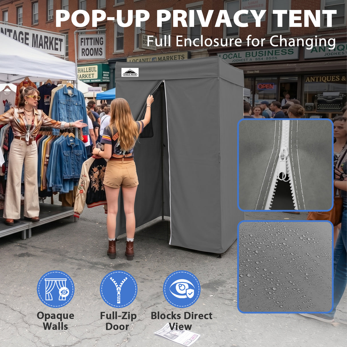 Flat Top 4x4 Pop-up Canopy Changing Room