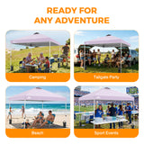 Easy Setup Straight Leg 10x10 Pop Up Canopy Tent w/ 100 sqft of Shade