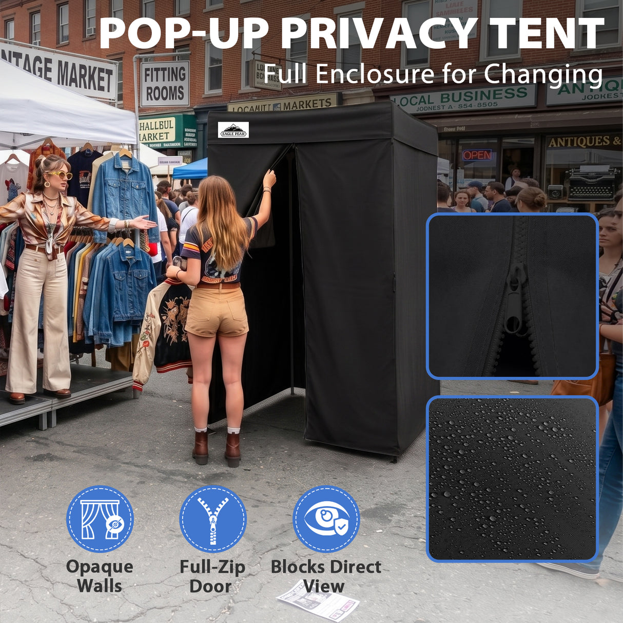 Flat Top 4x4 Pop-up Canopy Changing Room