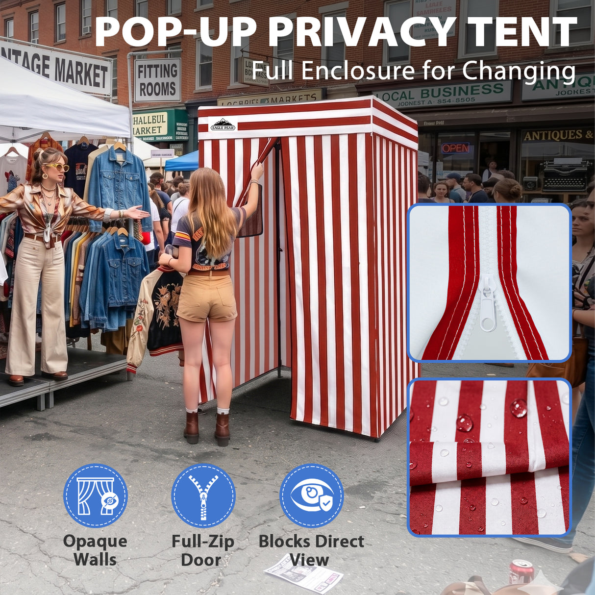 Flat Top 4x4 Pop-up Canopy Changing Room