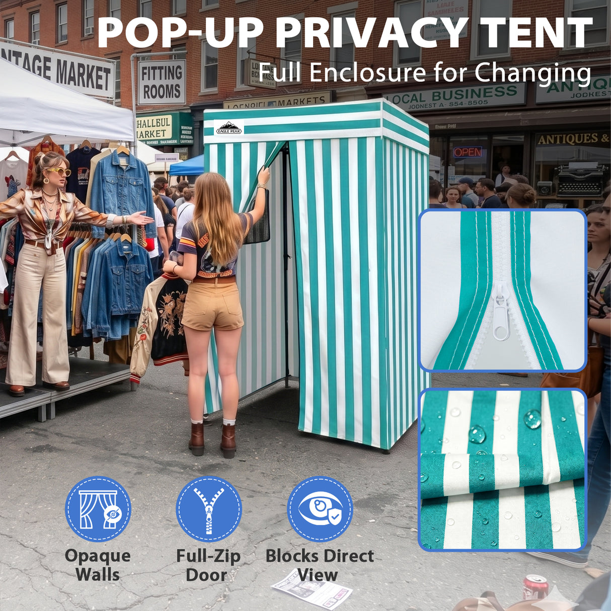 Flat Top 4x4 Pop-up Canopy Changing Room