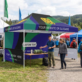 Custom Canopy Tent 10x15 with Logo, Custom Vendor Tent