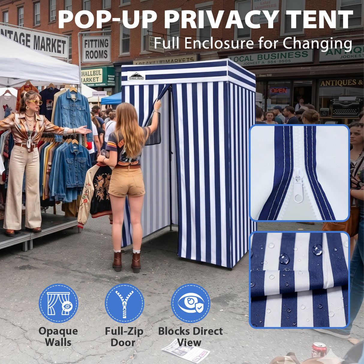 Flat Top 4x4 Pop-up Canopy Changing Room