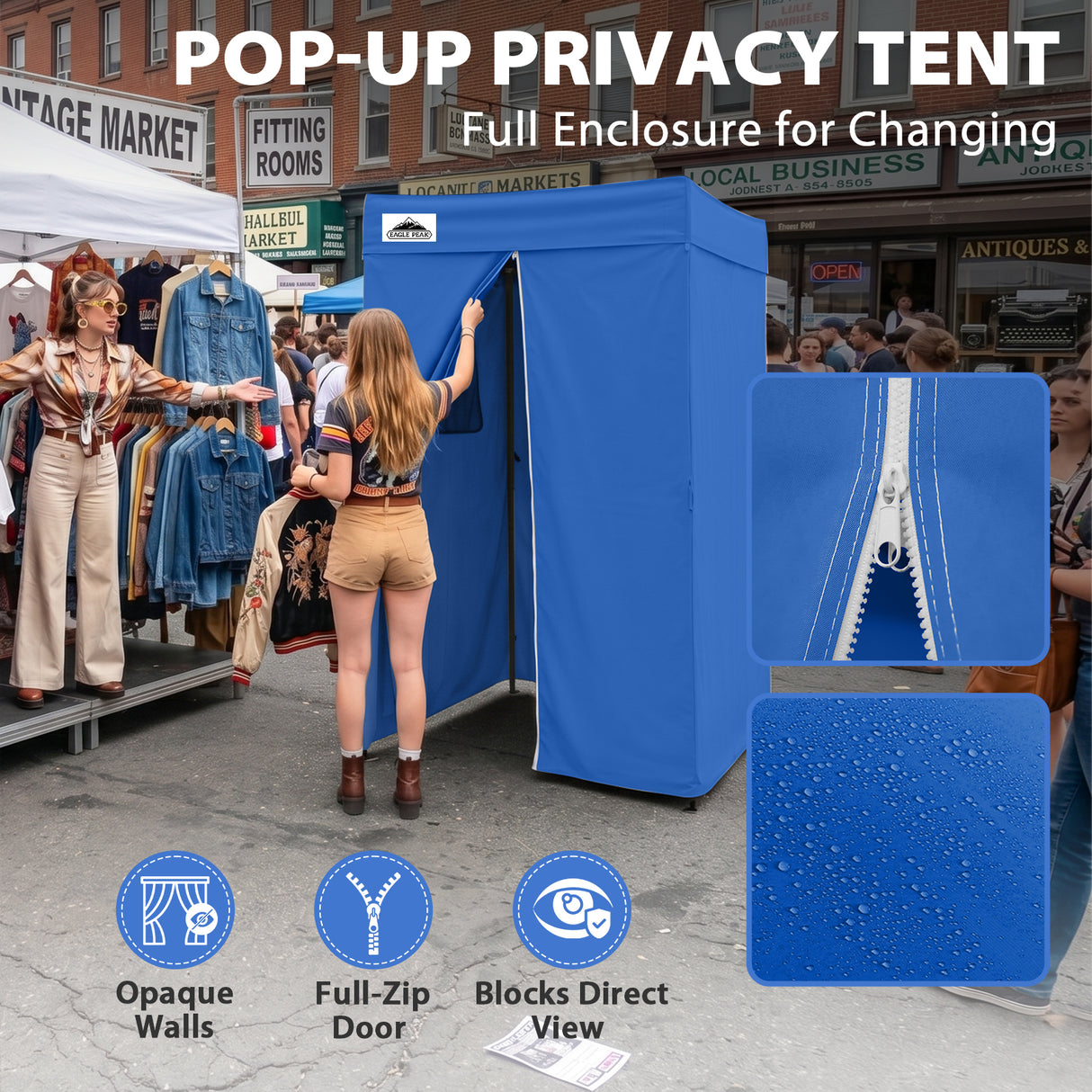Flat Top 4x4 Pop-up Canopy Changing Room