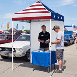5x5 Straight Leg Pop Up Canopy Tent with One Removable Sunwall