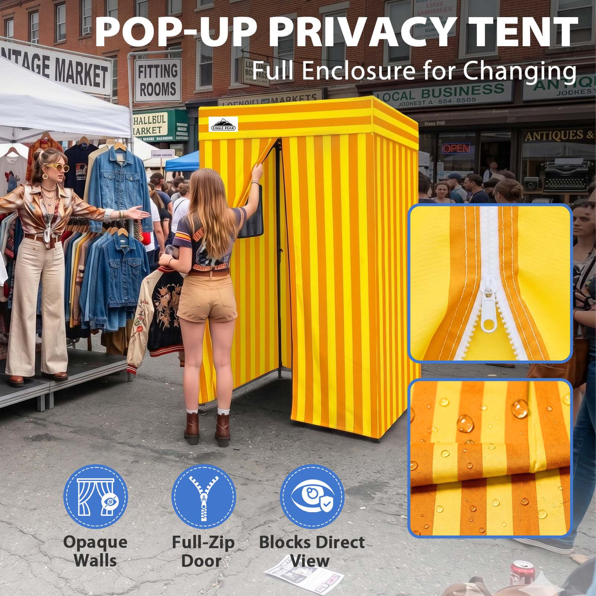 Flat Top 4x4 Pop-up Canopy Changing Room
