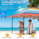 13x13 Straight Leg Pop Up Canopy Tent with 169 sqft of Shade