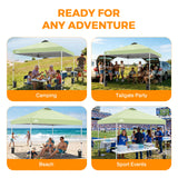Easy Setup Straight Leg 10x10 Pop Up Canopy Tent w/ 100 sqft of Shade