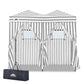 8x4 Outdoor Changing Room, 2 Room Pop Up Portable Changing Room - Eagle Peak Custom Canopy Tent