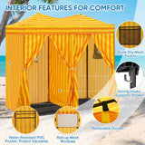 8x4 Outdoor Changing Room, 2 Room Pop Up Portable Changing Room - Eagle Peak Custom Canopy Tent