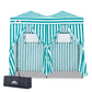 8x4 Outdoor Changing Room, 2 Room Pop Up Portable Changing Room - Eagle Peak Custom Canopy Tent