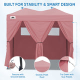 8x4 Outdoor Changing Room, 2 Room Pop Up Portable Changing Room - Eagle Peak Custom Canopy Tent