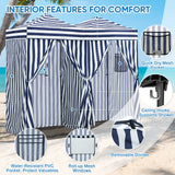 8x4 Outdoor Changing Room, 2 Room Pop Up Portable Changing Room - Eagle Peak Custom Canopy Tent