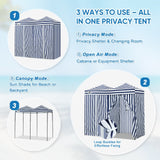 8x4 Outdoor Changing Room, 2 Room Pop Up Portable Changing Room - Eagle Peak Custom Canopy Tent