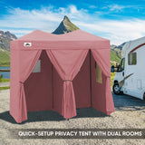 8x4 Outdoor Changing Room, 2 Room Pop Up Portable Changing Room - Eagle Peak Custom Canopy Tent