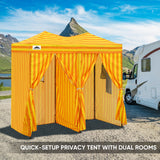 8x4 Outdoor Changing Room, 2 Room Pop Up Portable Changing Room - Eagle Peak Custom Canopy Tent