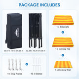 8x4 Outdoor Changing Room, 2 Room Pop Up Portable Changing Room - Eagle Peak Custom Canopy Tent