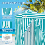 8x4 Outdoor Changing Room, 2 Room Pop Up Portable Changing Room - Eagle Peak Custom Canopy Tent