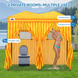 8x4 Outdoor Changing Room, 2 Room Pop Up Portable Changing Room - Eagle Peak Custom Canopy Tent