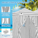 8x4 Outdoor Changing Room, 2 Room Pop Up Portable Changing Room - Eagle Peak Custom Canopy Tent