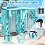 8x4 Outdoor Changing Room, 2 Room Pop Up Portable Changing Room - Eagle Peak Custom Canopy Tent