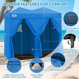 8x4 Outdoor Changing Room, 2 Room Pop Up Portable Changing Room - Eagle Peak Custom Canopy Tent