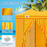 8x4 Outdoor Changing Room, 2 Room Pop Up Portable Changing Room - Eagle Peak Custom Canopy Tent