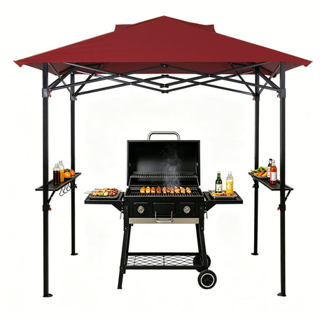 8x5 Pop up Grill Gazebo with Carry Bag and Air Vent - Eagle Peak®