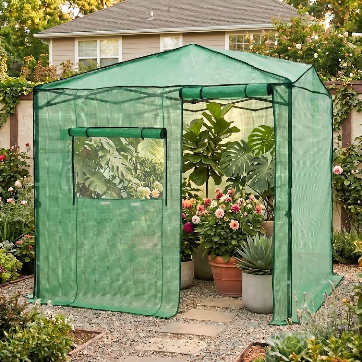 8x6 Easy Setup Pop Up Greenhouse - Eagle Peak®