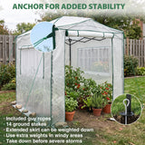 8x6 Easy Setup Pop Up Greenhouse - Eagle Peak®
