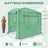 8x6 Easy Setup Pop Up Greenhouse - Eagle Peak®