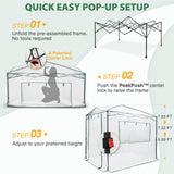 8x6 Easy Setup Pop Up Greenhouse - Eagle Peak®