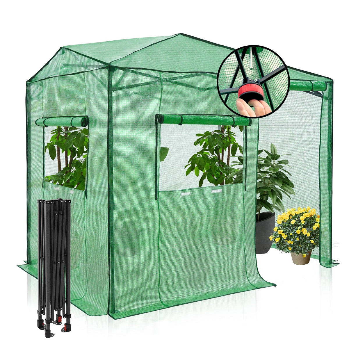 8x6 Easy Setup Pop Up Greenhouse - Eagle Peak®