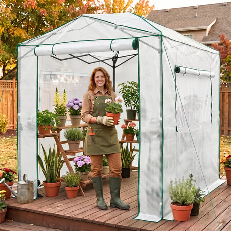 8x6 Easy Setup Pop Up Greenhouse - Eagle Peak®