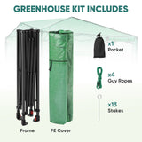 8x6 Easy Setup Pop Up Greenhouse - Eagle Peak®