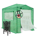 8x6 Easy Setup Pop Up Greenhouse, Mesh Door & Windows - Eagle Peak®