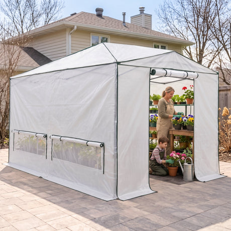 8x6/12x8 Easy Setup Pop Up Greenhouse, Support Pole - Eagle Peak®