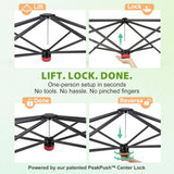 8x6/12x8 Easy Setup Pop Up Greenhouse, Support Pole - Eagle Peak®