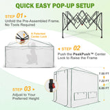 8x6/12x8 Easy Setup Pop Up Greenhouse, Support Pole - Eagle Peak®