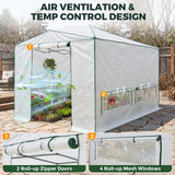 8x6/12x8 Easy Setup Pop Up Greenhouse, Support Pole - Eagle Peak®