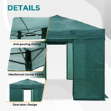 8x6/8x12/10x10 Walk in Shade Cloth Cover Greenhouse Gable Roof Gardening Green House with Mesh Cover - Eagle Peak Custom Canopy Tent