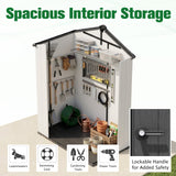 8x6/8x8/5x3/6x4 Resin Outdoor Storage Shed,Weatherproof Garden Shed - Eagle Peak