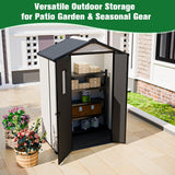 8x6/8x8/5x3/6x4 Resin Outdoor Storage Shed,Weatherproof Garden Shed - Eagle Peak