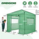 8x8 Easy Setup Pop Up Greenhouse - Eagle Peak®