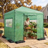 8x8 Easy Setup Pop Up Greenhouse - Eagle Peak®