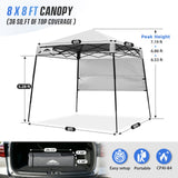 8X8 Pop Up Canopy Tent, Compact Backpack Canopy - Eagle Peak®